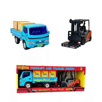 Big Daddy Forklift and Toy Truck Combo Set