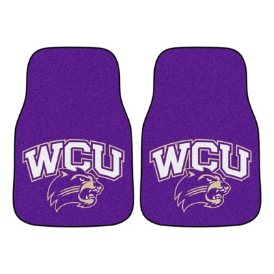 NCAA University of Western Carolina Catamounts Carpet Car Mat Set - 2pc