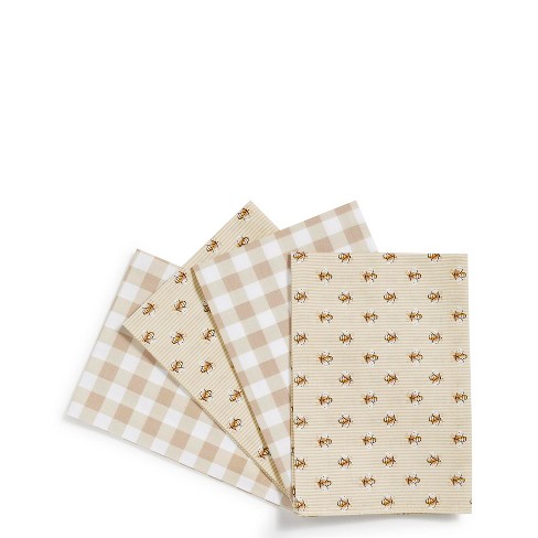 4pk Cotton Easy Care Napkins White - Threshold™