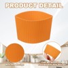 Unique Bargains Silicone Protective Heat Resistant Non Slip Coffee Cup Sleeve 6 Pcs - 3 of 4