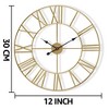 Sorbus Wall Clock for Living Room Decor - Roman Numeral Wall Clock for Kitchen - 12 inch Wall Clock Decorative - 3 of 4