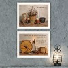2- Piece Vignette Simple Blessings White Framed Wall Art for Living Room, Bedroom Wall Art Print for Home Decor by Billy Jacobs - 4 of 4