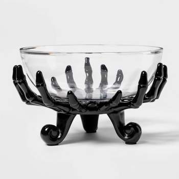 Skeleton Hand Punch Bowl with Ladle