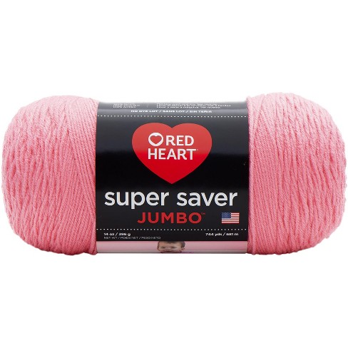 Red Heart Super Saver Jumbo Yarn-perfect Pink : Target