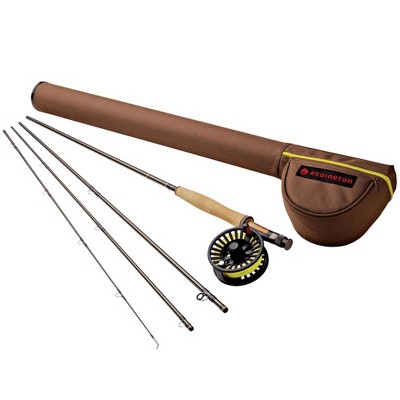 Redington 890-4S Path Outfit 8 Line Weight 9 Foot 4 Piece Lightweight Medium Fast Action Graphite Saltwater Fly Fishing Rod and Reel Combo with Tube