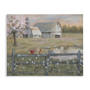 Stupell Industries Blossoming Trees Country Farm, 20" x 16" - 1 of 4