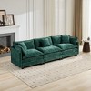 Cloud Sofa 3-Seater, Modular Sectional Couch with Chenille Fabric & High-Elastic Double-Layer Cushions â€ - 2 of 4