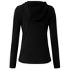 Womens Hoodies Half Zip Fleece Lined Sweatshirts Pull Over Fall Outfits with Thumb Holes - 2 of 4