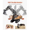 Remote Control Excavator Toy 11 Channel 1:20 Scale RC Excavator Digger for Kids - 3 of 4