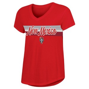 NCAA New Mexico Lobos Women's V-Neck T-Shirt - 1 of 3