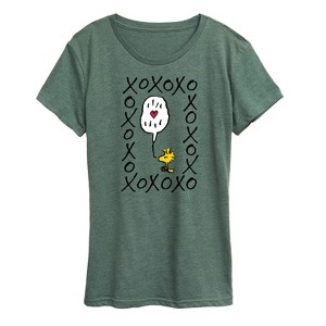 Women's - Peanuts - Woodstock Xoxo Short Sleeve Graphic T-Shirt - 1 of 4