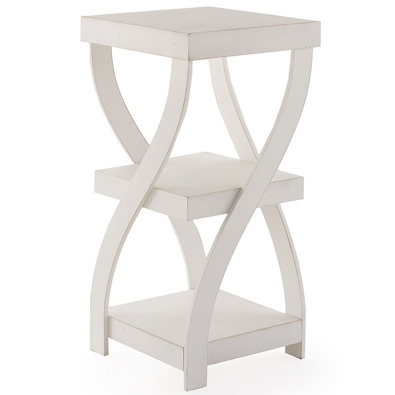 The Lakeside Collection Antique Finish Twisted Side Tables, 1 of 3