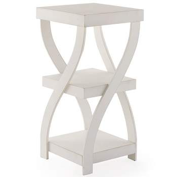 The Lakeside Collection Antique Finish Twisted Side Tables