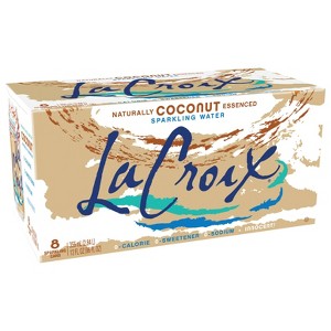 LaCroix Sparkling Water Coconut - 8pk/12 fl oz Cans - 1 of 4