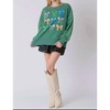 Women's Bow Graphic Sweatshirt - Peach Love - 4 of 4