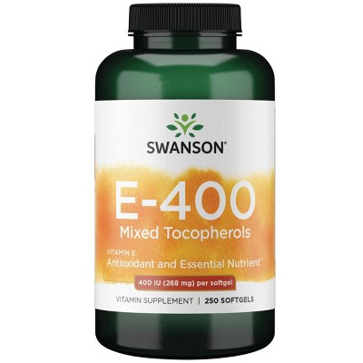 Swanson Vitamin E Mixed Tocopherols 400 Iu Softgels