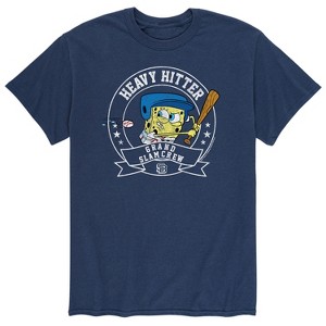 Men's - SpongeBob SquarePants - Heavy Hitter Grand Slam Crew Short Sleeve Graphic T-Shirt - 1 of 4