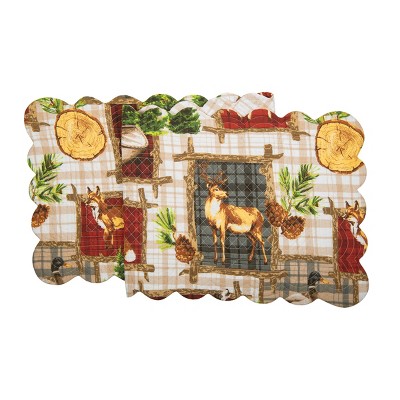 C&F Home 51" x 14" Bryson Retreat Woven Reversible Rustic Lodge Table Runner