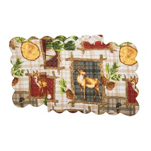 C&F Home 51" x 14" Bryson Retreat Woven Reversible Rustic Lodge Table Runner - 1 of 3