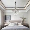 Maxax 25.6" 5-Light Crystal Chandelier, Contemporary Ceiling Lighting for Sloped Ceilings, Dining Room Bedroom - 2 of 4