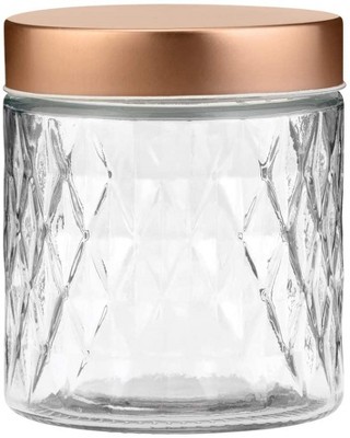 Amici Home Hawthorn Glass Canister, Airtight Storage Jar, Ribbed Glass With  Acacia Lid,small 20 Oz. : Target