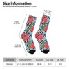 Red Roses And Myosotis Flowers Women Printed Crew Socks Funny Funky Socks Soft Polyester Novelty Gifts for Artists Men - 2 of 4