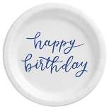 20ct Happy Birthday Lettering Snack Paper Plates - Spritz™