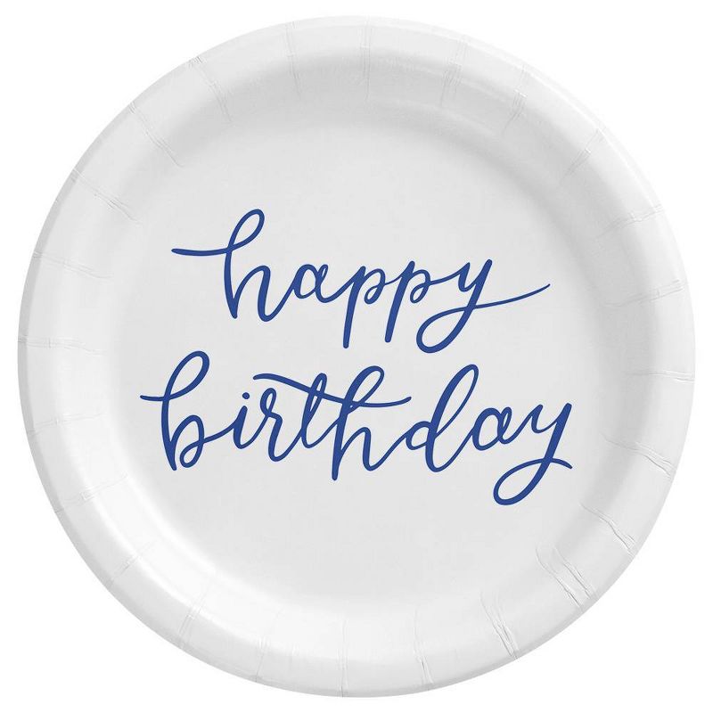 20ct Happy Birthday Lettering Snack Paper Plates - Spritz&#8482;, 1 of 3
