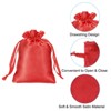 Unique Bargains Mini Smooth Wedding Christmas Satin Bags with Drawstring 50 Pcs - 3 of 4