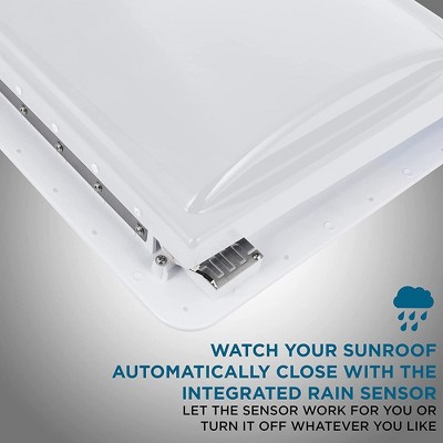 Hike Crew 14" White Roof Vent Fan with Remote Control