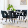 NicBex Velvet Dining Chairs Set of 2, Nailheads Metal Legs, Comfy Upholstered Kitchen Chairs for Modern Living/Dining Room - 2 of 4