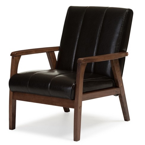 Scandinavian leather lounge cheap chair