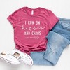 Simply Sage Market Women's I Run On Kisses and Chaos Short Sleeve Graphic Tee - 3 of 3