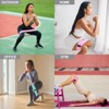 Unique Bargains Elastic Fabric Non-Slip Workout Loops Leg Booty Resistance Bands 3 Pcs - 3 of 3