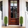 COWLOWN 3FT Artificial Boxwood Topiary Trees, Set of 2 - 36 Inch Faux Evergreen Shrubs for Outdoor Planters, Front Porch & Patio Decor - 4 of 4