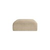 Meridian Furniture,Shaggy Corduroy Performance Fabric Ottoman - 2 of 4