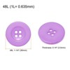 Unique Bargains Resin Snap Fastener Round Flat 4-Hole Sewing Buttons 10 Pcs - 2 of 4