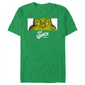 Men's Dr. Seuss Grinch Eyes Crop T-Shirt - 1 of 3