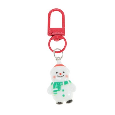 Unique Bargains Christmas Keychain Lobster Clasp Alloy Resin Multiple Colors 1 Pc
