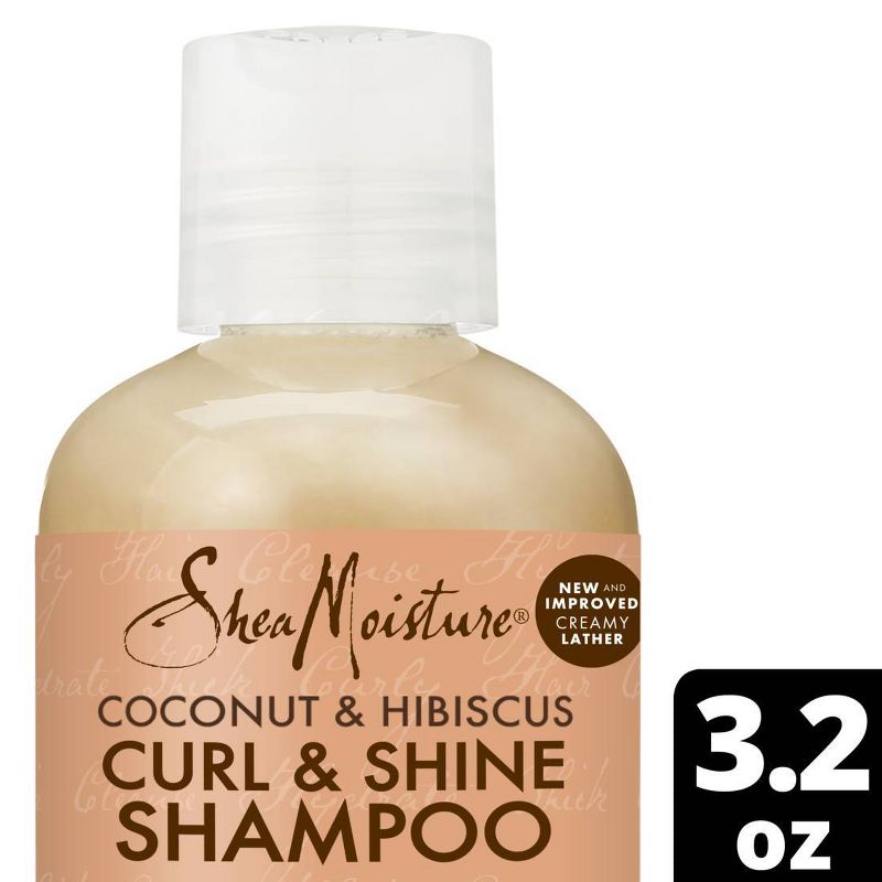 SheaMoisture Coconut & Hibiscus Curl & Shine Shampoo For Thick Curly Hair, 1 of 16