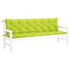 vidaXL Garden Bench Cushion Bright Green 78.7"x(19.7"+19.7")x2.8" Oxford Fabric - 4 of 4
