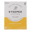 Steeped Coffee Sunrise Blend Light Roast Single Serve Steeped Packs - Case of 3/8 ct - 2 of 4