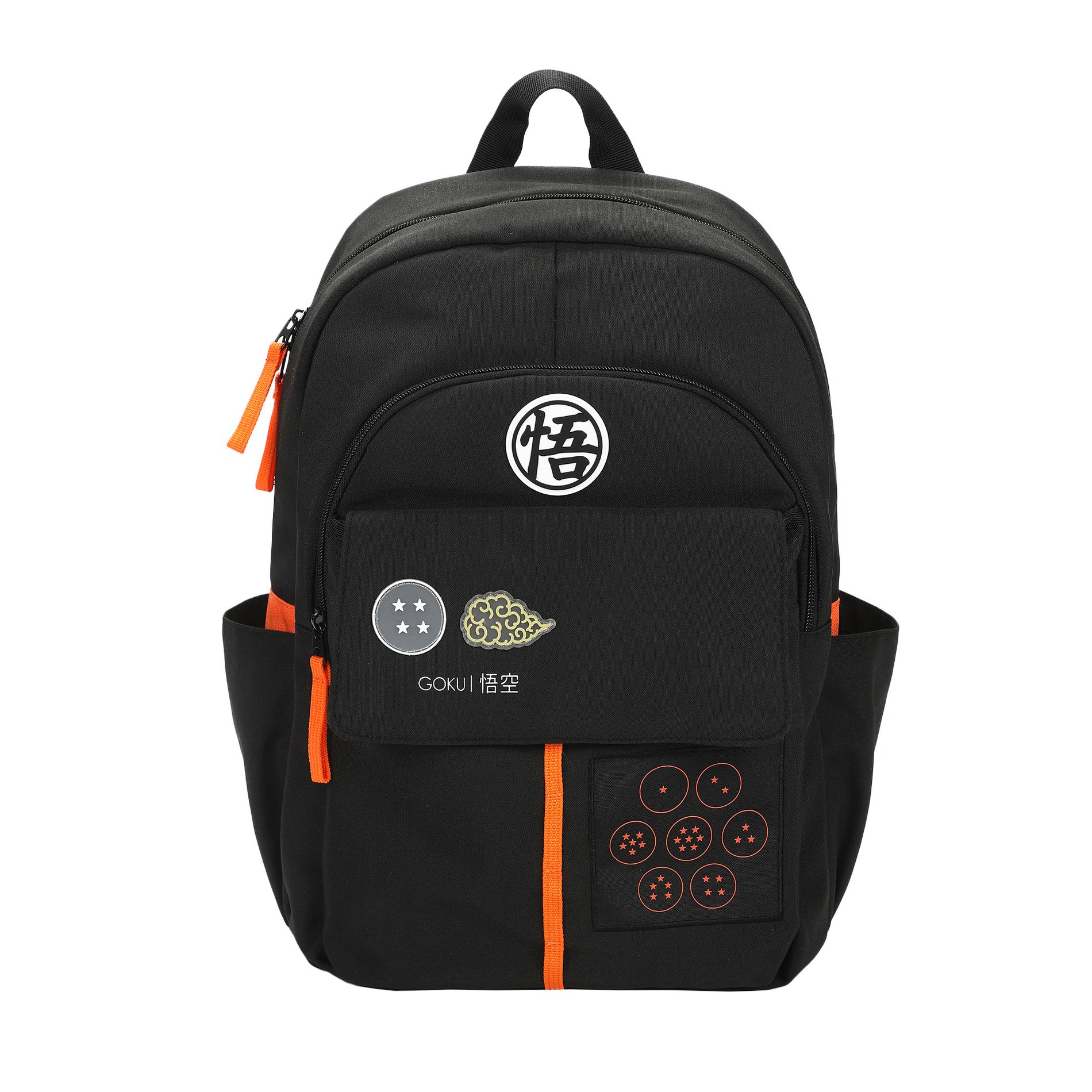 Dragon Ball Z Goku Symbols Black 17.5” Adult Commuter Backpack