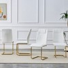 PAGED Modern Chic Dining Chairs with Plush Upgraded Cushions & Anti-Slip Design,Armless Chairs for Kitchen,Living Room - 4 of 4