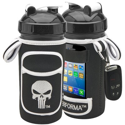 Performa FitGO Insulated Shaker Cup Holder Sleeve - Black/Purple