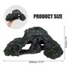 Unique Bargains Resin Tortoise Rock Turtle Basking Platform 11.7"x6"x4.3" Black Green 1 Pcs - 4 of 4