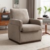 YOUNIKE 27.6” W Armchair Velvet Upholstered Single Sofa Makeup Vanity Chair Modern Living Room Accent Chair with Solid Wood Base - 2 of 4