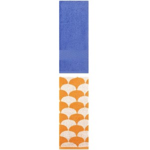 REGALWOVEN Geometric Absorbent Soft Bathroom Cotton Hand Towels 13" x 30"/13" x 29" 2 Packs - 1 of 4