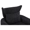 NicBex Modern Swivel Accent Chair, Teddy Fabric Ergonomic Arm Chair with Gold Metal Base, Living Room Chair for Bedroom - 3 of 4