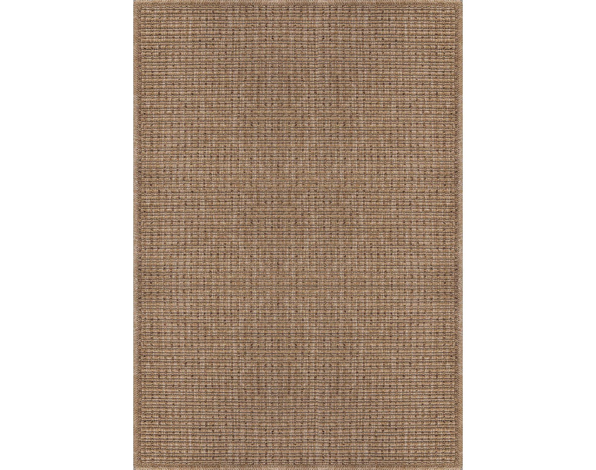 Royal Solid Washable Easy Jute Modern Indoor Outdoor Patio Area Rug
